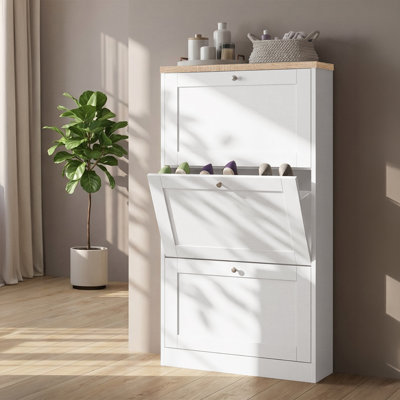 Harry 12 Pair Flip Down Shoe Storage
