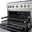 ZLINE 36 in. 5.2 cu. ft. 6 Burner Gas Range with Convection Gas Oven in Stainless Steel