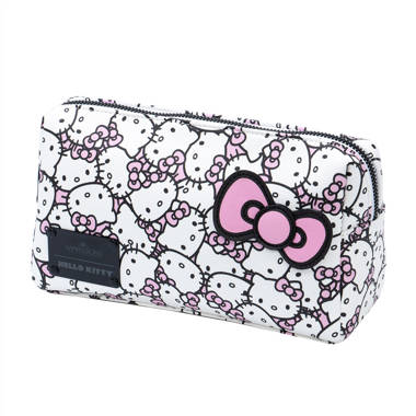 Impressions Vanity Hello Kitty Cosmetic Pouch with Waterproof Faux  Leather,Zippered Bag For Travel Size Toiletries, Makeup Bag Organizer With  Inside
