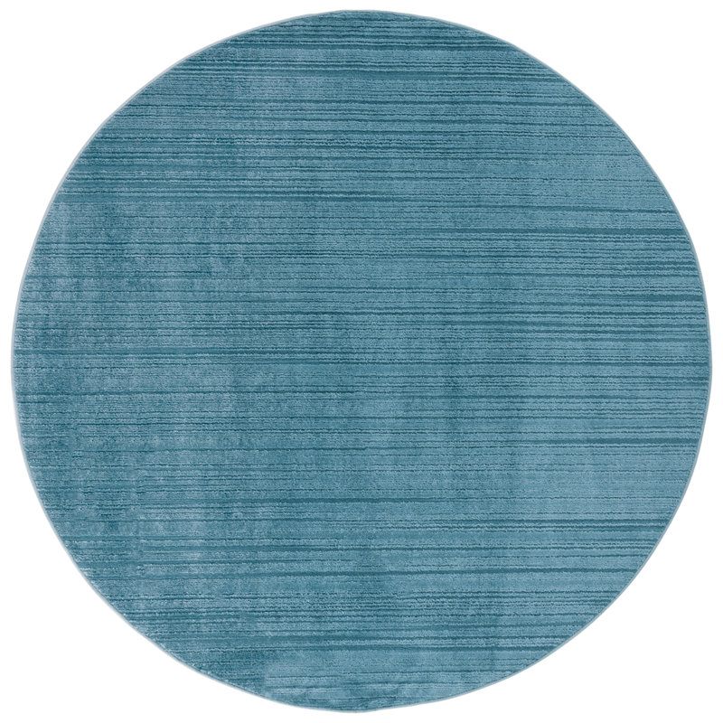 Fahm Performance Solid Colour Rug, Round 6'7"