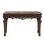 Console traditionnelle en bois massif avec plateau en marbre, table d'entrée de salon sculptée à la main, cerisier