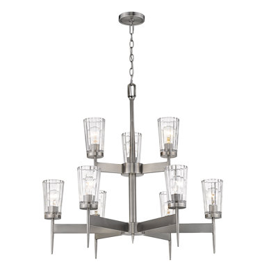 Andrade 9 - Light Dimmable Tiered Chandelier