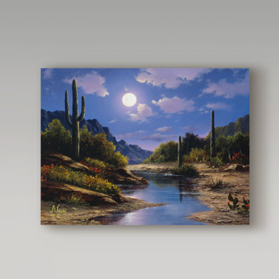 Fikes «Mountain Scene 6», reproduction de peinture à l'huile sur toile tendue