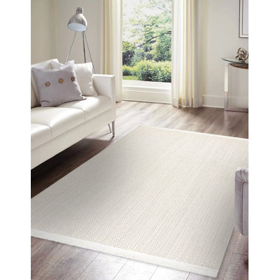 Hinkledire Solid Colour Flatweave Area Rug