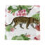 Serviette de cocktail en satin de coton multicolore Leopard Walk-122609850