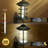 Black Low Voltage Solar Powered Integrated LED Metal Fence Post Cap Light 8 In. X 8 In.