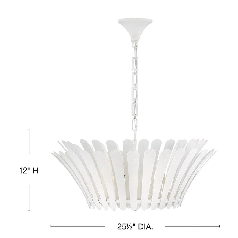 Hinkley Reina Chandelier, Textured Plaster