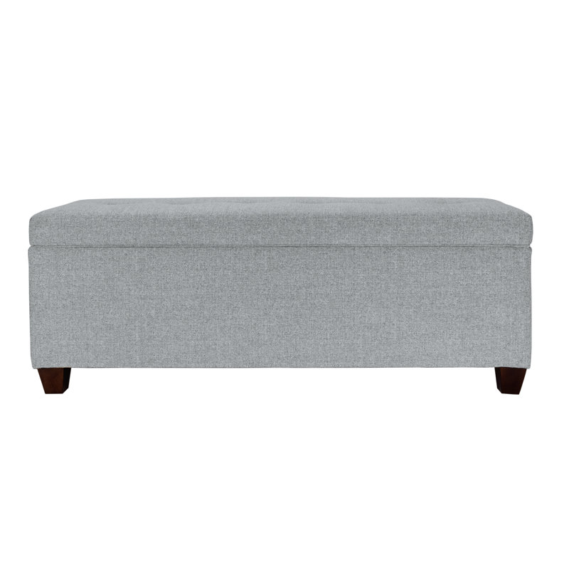 Banc de rangement à couvercle rabattable en tissu d'ameublement Lalonde, Pierre, Non