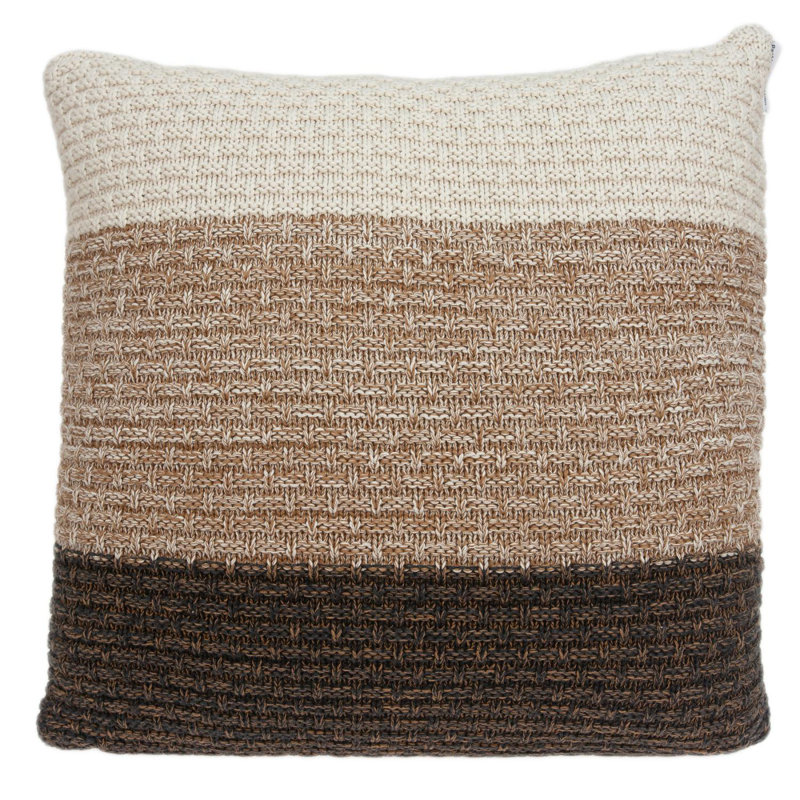 Coussin , Brun/beige, Polyester/ Bourre en polyester