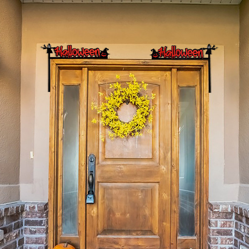 Décoration de cadre de porte d'Halloween