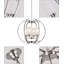 Luminaire suspendu de 24 po en nickel brossé Globe-465991424
