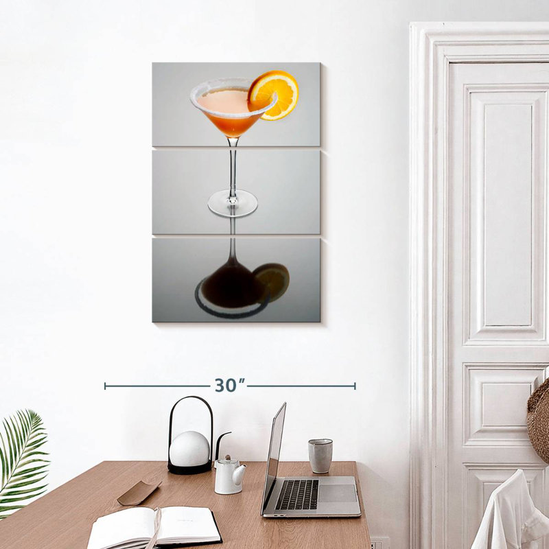 Yarlin Sidecar Cocktail, H 32 po x l 20 po