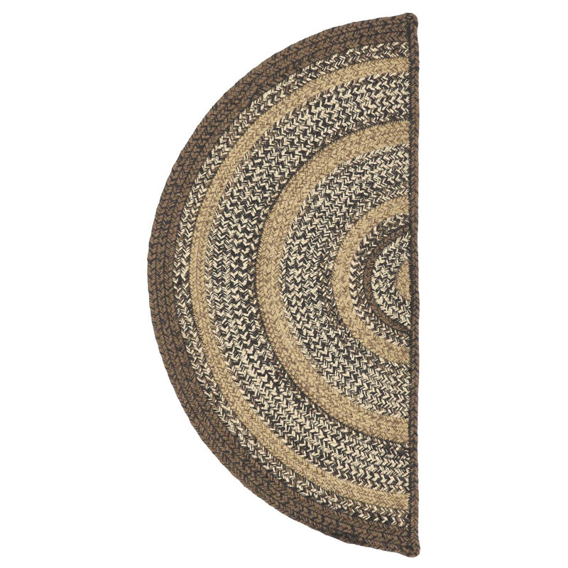 Amadea Geometric Indoor Rug, Half Circle 1'4" x 2'9"