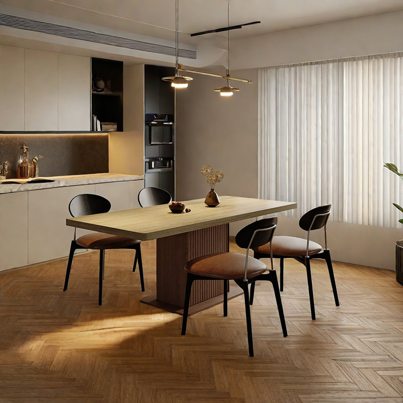 Ensemble de salle à manger en bois, H 29,5 po x L 70,9 po x l 31,5 po