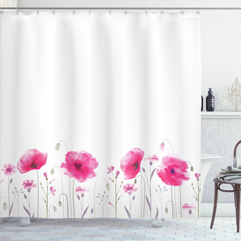 Shower Curtain with Hooks Included
