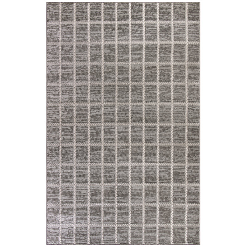 Plaid Indoor Rug, Rectangle 3'11" x 5'11"