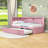 Twin Wooden Bed with Trundle,USB and LED-106847434