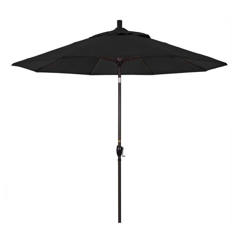 Parasol de marché 9 pi Ayomipo, Toile Sunbrella® noir