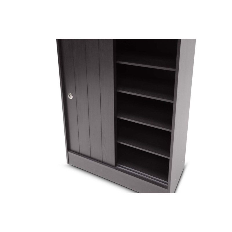 Kait 18 Pair Shoe Storage Cabinet, Espresso