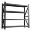 Étagère de garage extra large très robuste, capacité de 6 000 lb, support de rangement réglable en métal à 4 niveaux, noir