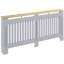 Radiator Radiator Cover Painted Slatted MDF Cabinet Lined Grill 172x19x81cm