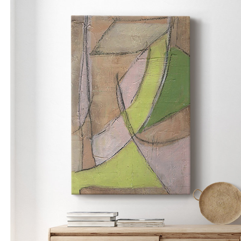«Many Layers II», toile tendue avec châssis de qualité supérieure - prête à être accrochée, H 27 po x l 18 po x P 1 po