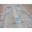 Tapis intérieur en laine noué la à la main gris/bleu 3 pi 10 po x 8 pi one-of-kind Hurst