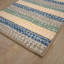 Tapis carré / rayé en polypropylène tissé à la machine intérieur / extérieur bleu / brun / vert-1217842742