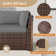Avamay Rattan Sectional Seating Group with Cushions