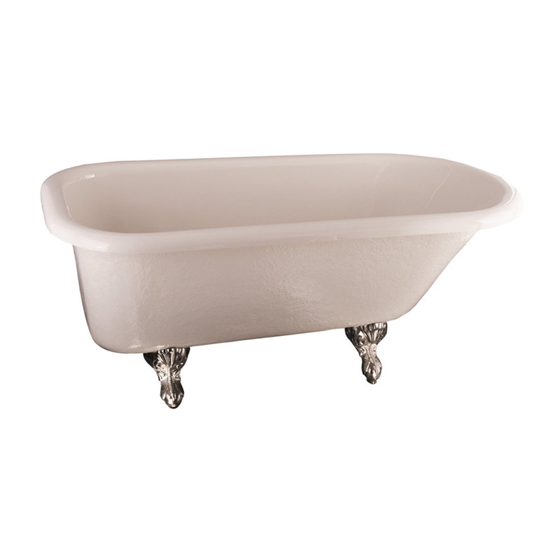 Andover 60'' x 30'' Soaking Acrylic Bathtub, Black