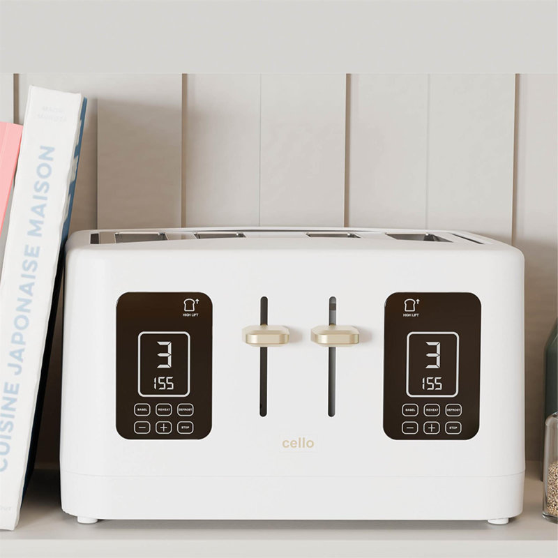 Cello 4 Slice Digital Toaster, White