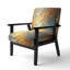 Chaise avec accoudoirs rembourrée Exquise