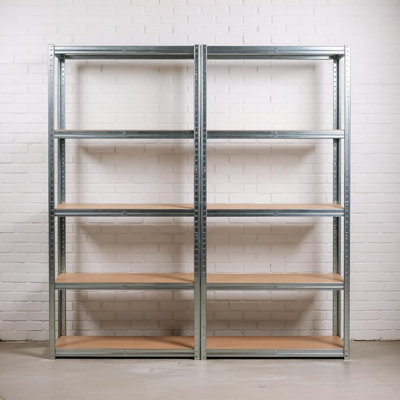 90cm W Galvanised Steel Frame Shelving Unit