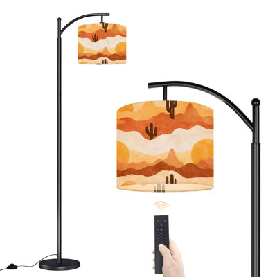 Lampe sur pied à arc avec abat-jour réglable Hills Sun