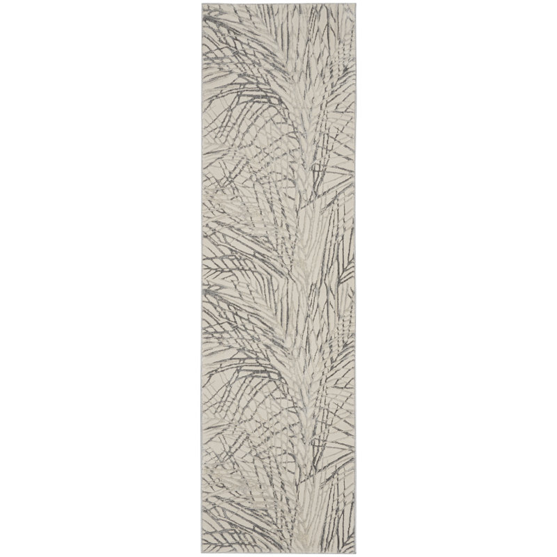 Rustic Tufted Grey Rug, Runner 66 x 230cm