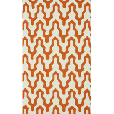 Tapis orange Dempsey Rhonda
