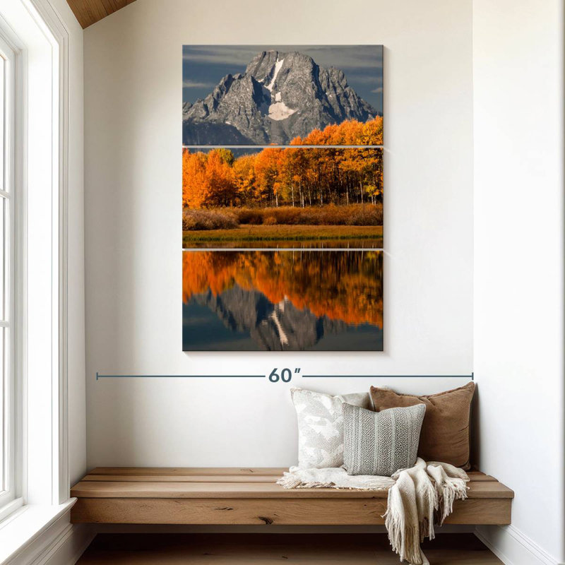 Alvord Grand Teton, reflets d'automne, H 50 po x l 32 po