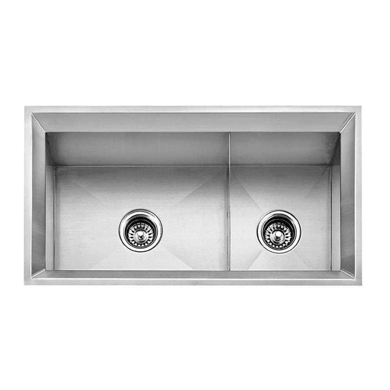 33'' L Double Bowl Stainless Steel Kitchen Sink