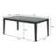 Ensemble de salle à manger rectangulaire en noir et gris-94375245