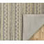 Tapis rayé bleu et beige à chevrons-1171764605