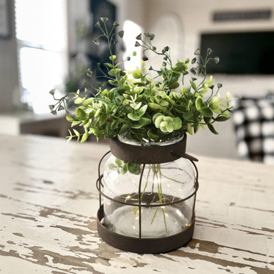 Vase en verre Vintage Farmhouse 