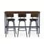 Ensemble de table et chaises de bar, tabourets de bar, table de bar pour la cuisine, la salle à manger, le salon, le bar, le café, les petits espaces