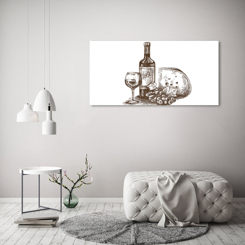 Wine And Snacks - Wrapped Canvas Print