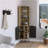 Audra Corner Bar Cabinet Six Built-In Wine Rack, Two Shelves, Four Shelves With Door