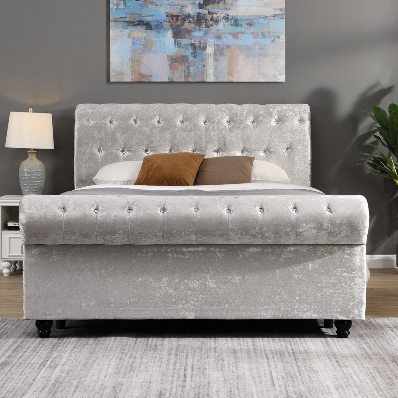 Base de lit tapissier Hartfried