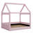 Upholstered House Daybed With LED Light Strips-1608136715