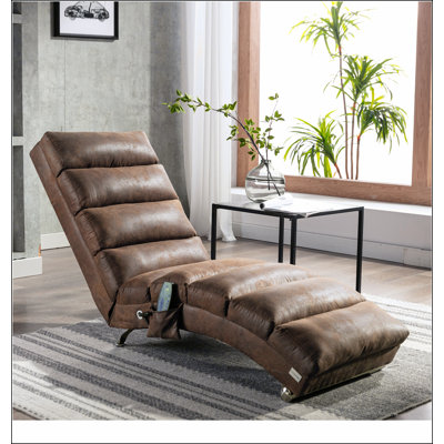 Linen Massage Chaise Lounge Indoor with Remote Control,Ergonomic Electric Massage Long Lounger with 5 Modes for Office, Living Room,Bedroom