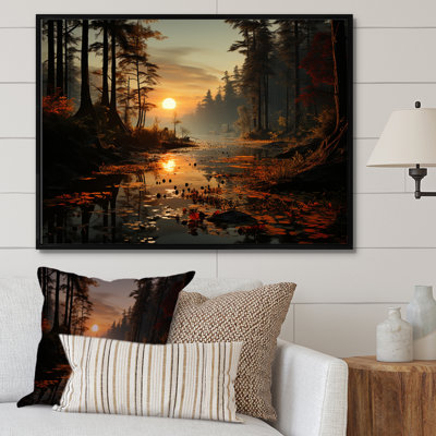 Mystic Vistas Autumn Forest - Art mural forêt