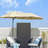 Audren 14.4 " W Rectangular Market Umbrella with Crank Lift