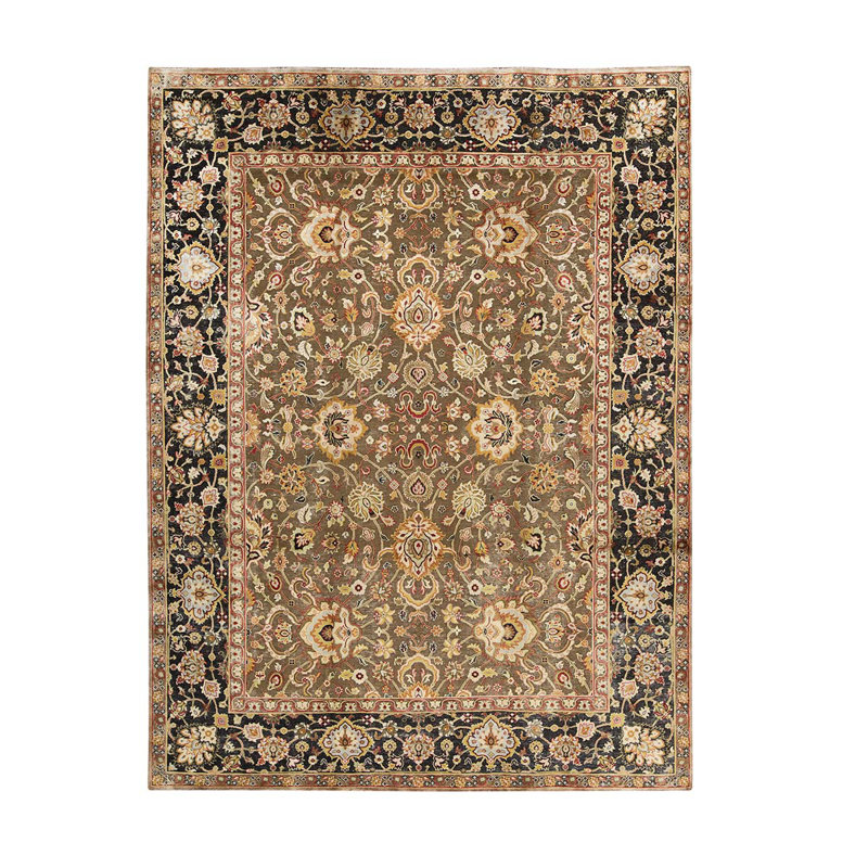 Oriental Area Rug in Black